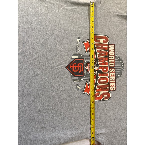 Majestic San Francisco Giants 2010 World Series Champions T-Shirt 2XL Gray - Picture 2 of 4